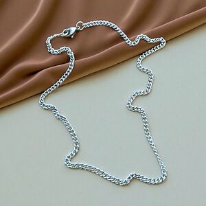 🆕 Twisted Cross Curb Necklace Stainless Steel